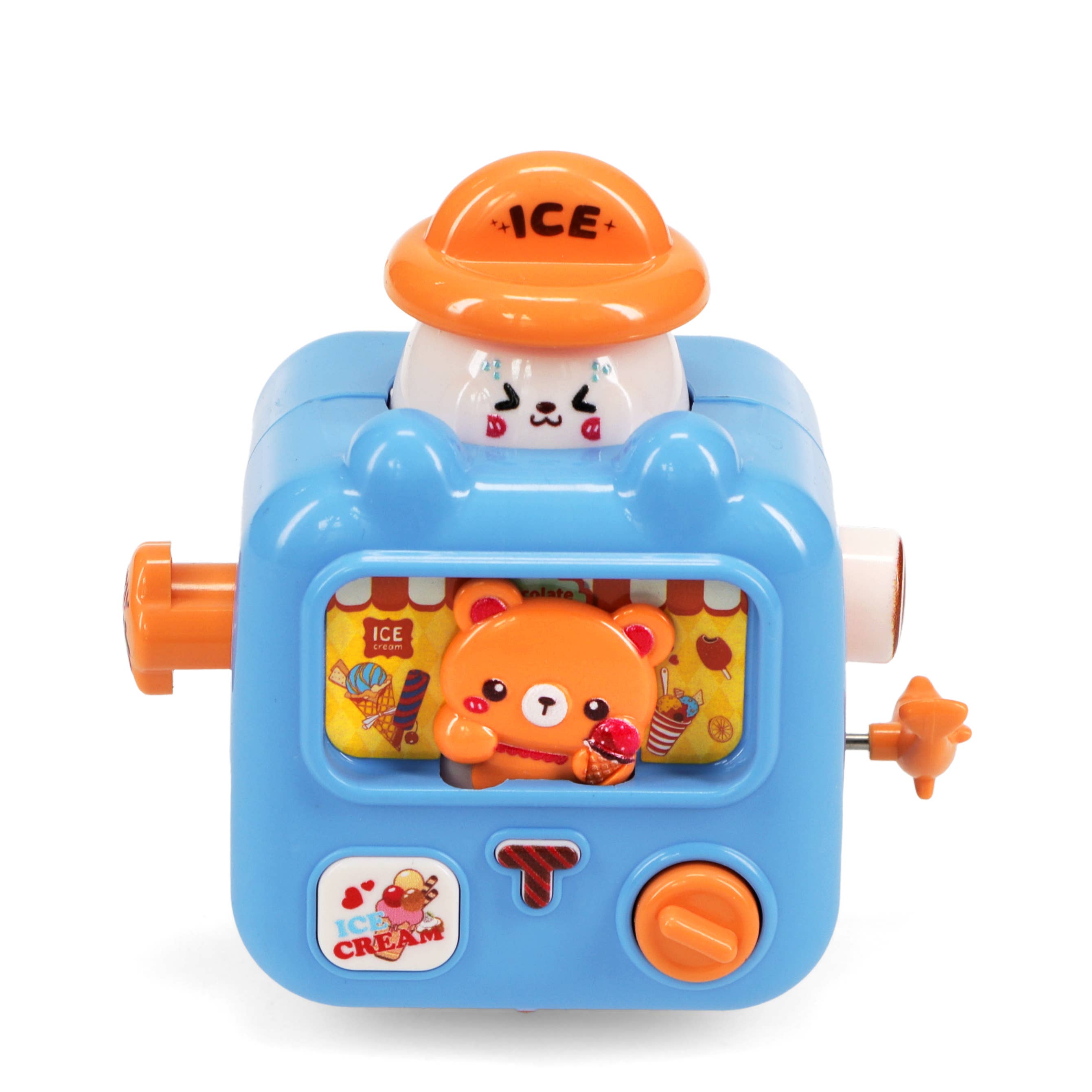 Wind-Up Ice Cream Van Racer - Blue