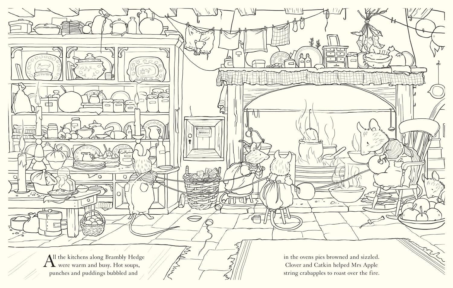 Brambly Hedge Festive Colouring Book