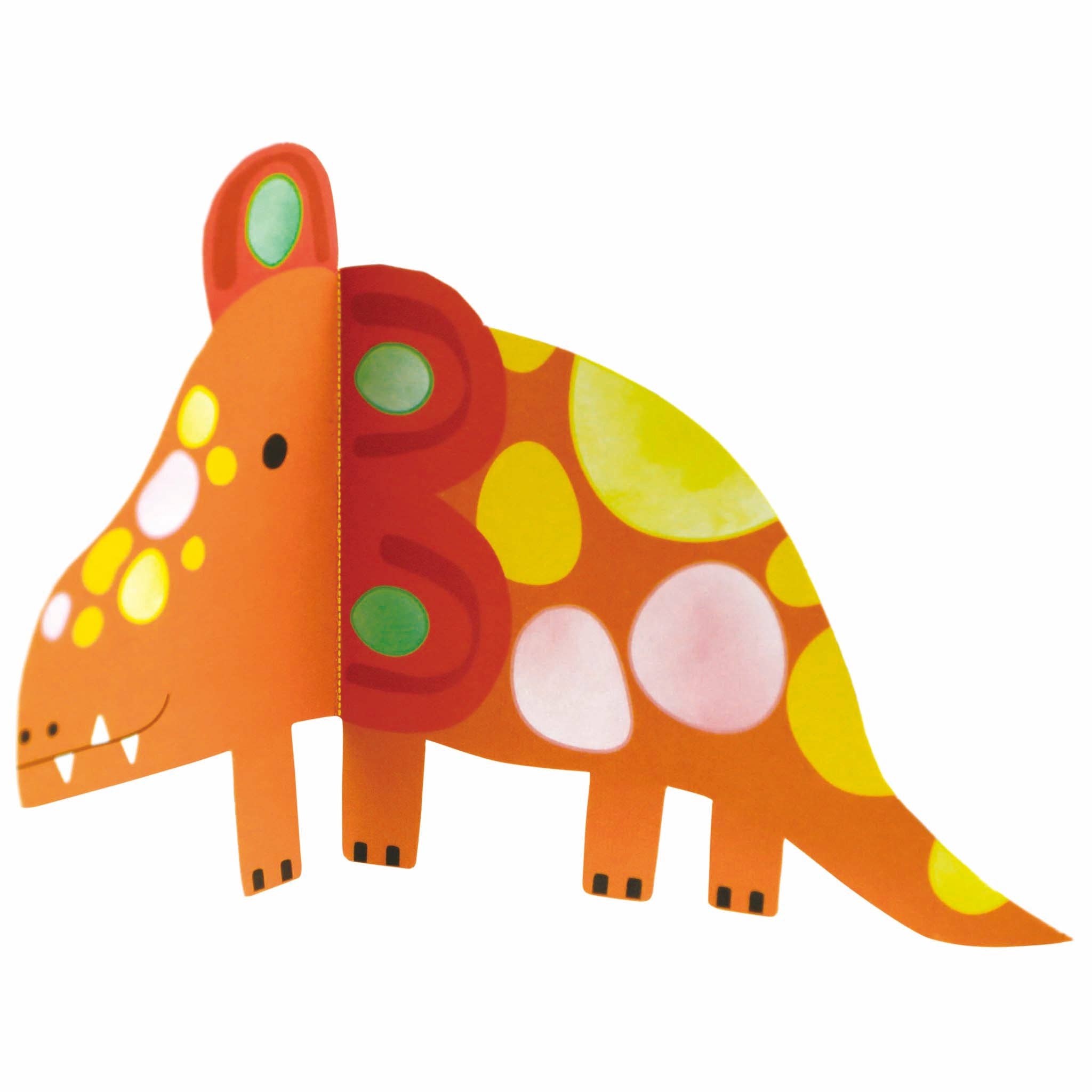Watercolour Painting & Origami Dino