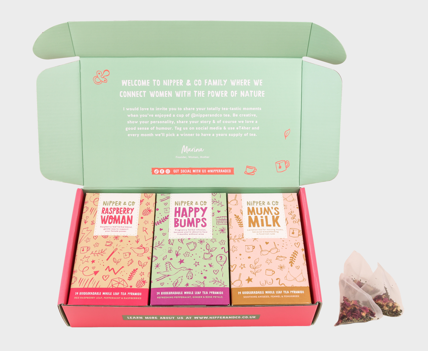 Baby Shower Gift Tea Box, Maternity Gift,Bump To Bubba