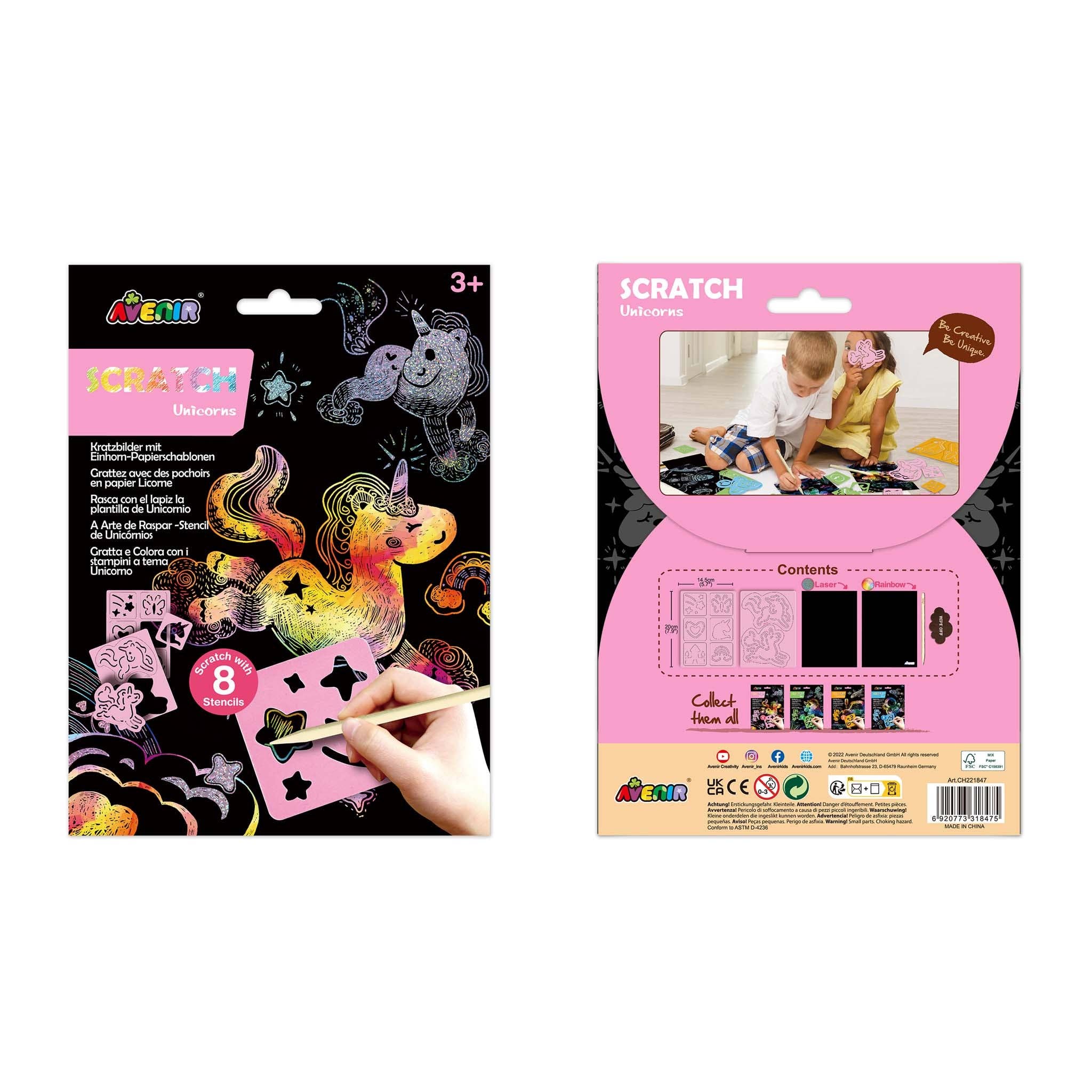 Scratch with Stencil Unicorns