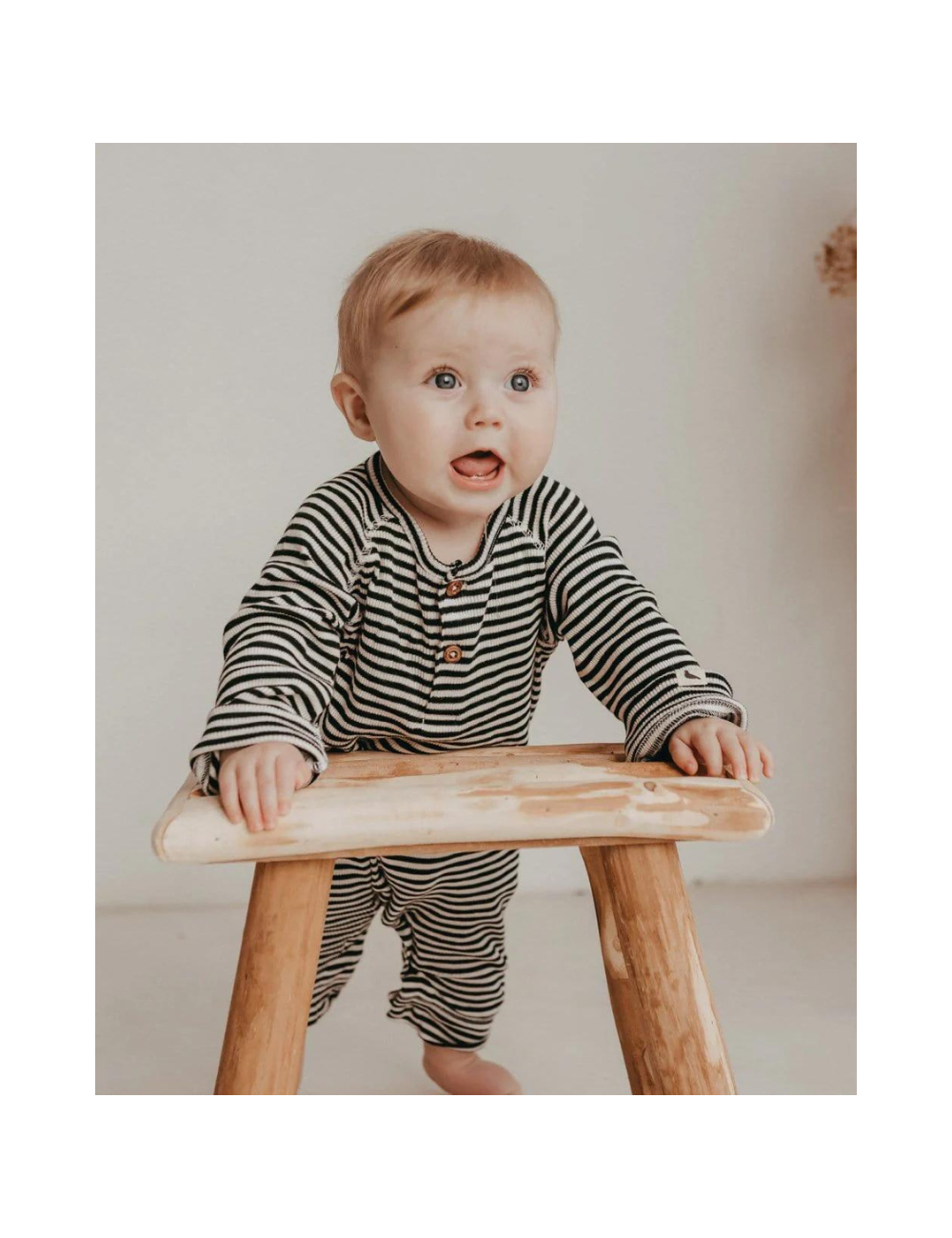 Stripe Rib Playsuit