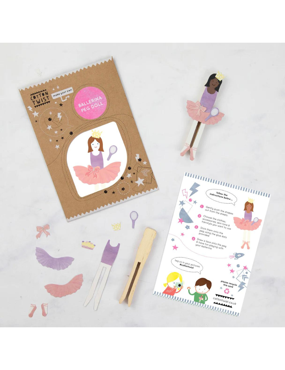 Make Your Own Ballerina Peg Doll