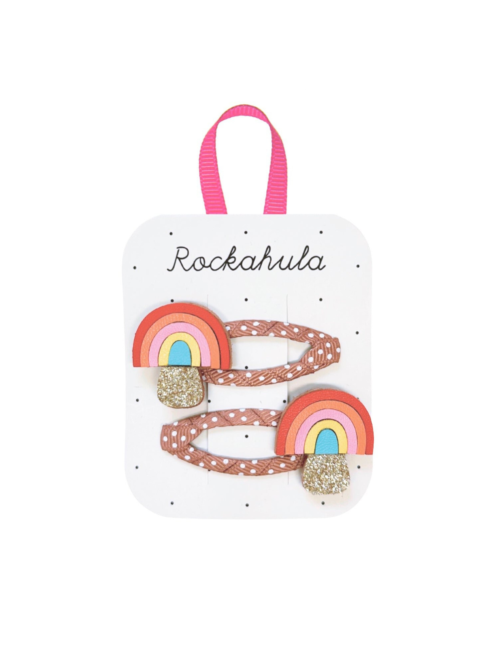 Rainbow Toadstool Clips