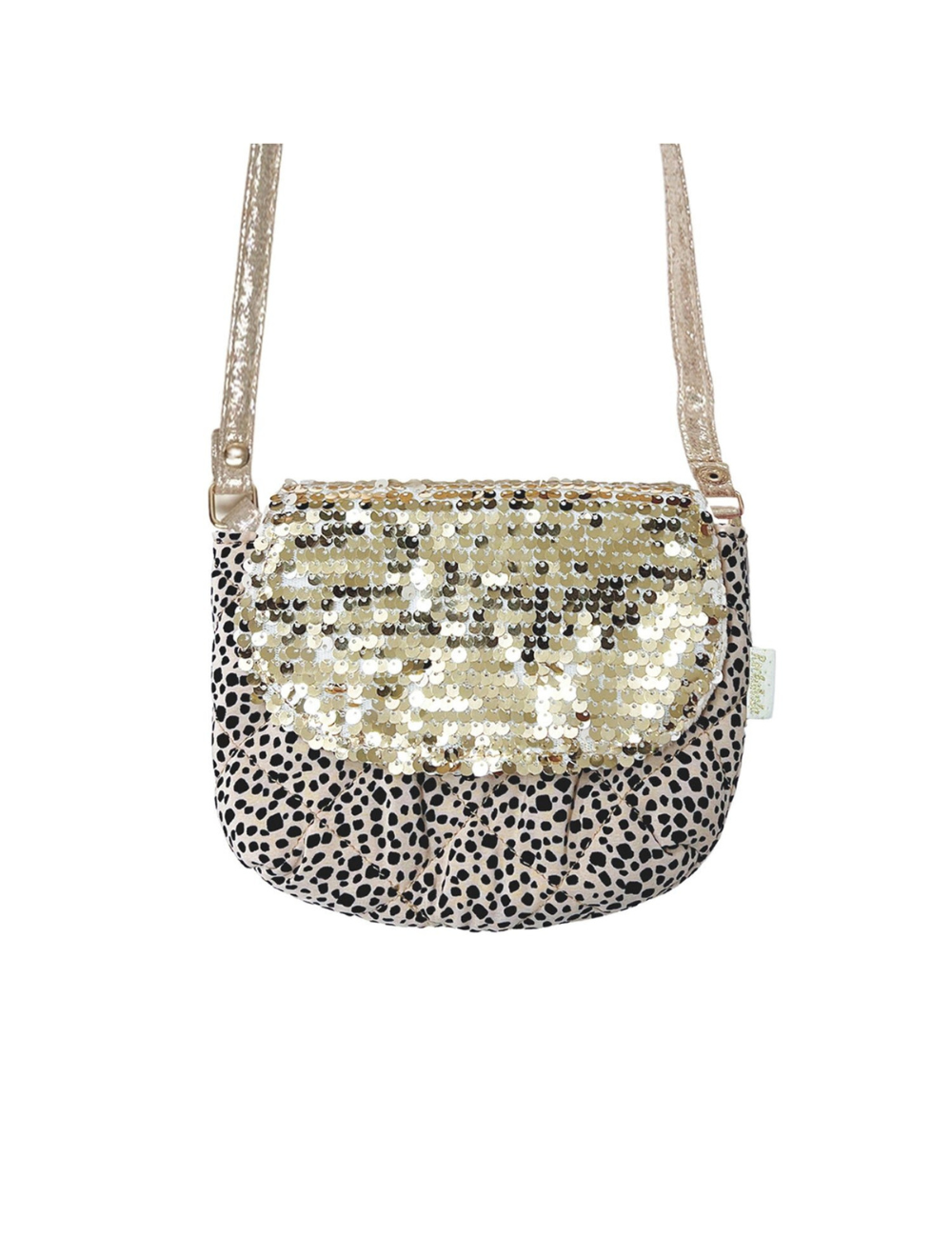 Sequin Leopard Bag