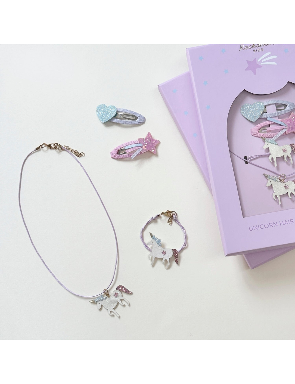 Unicorn Hair & Jewellery Set