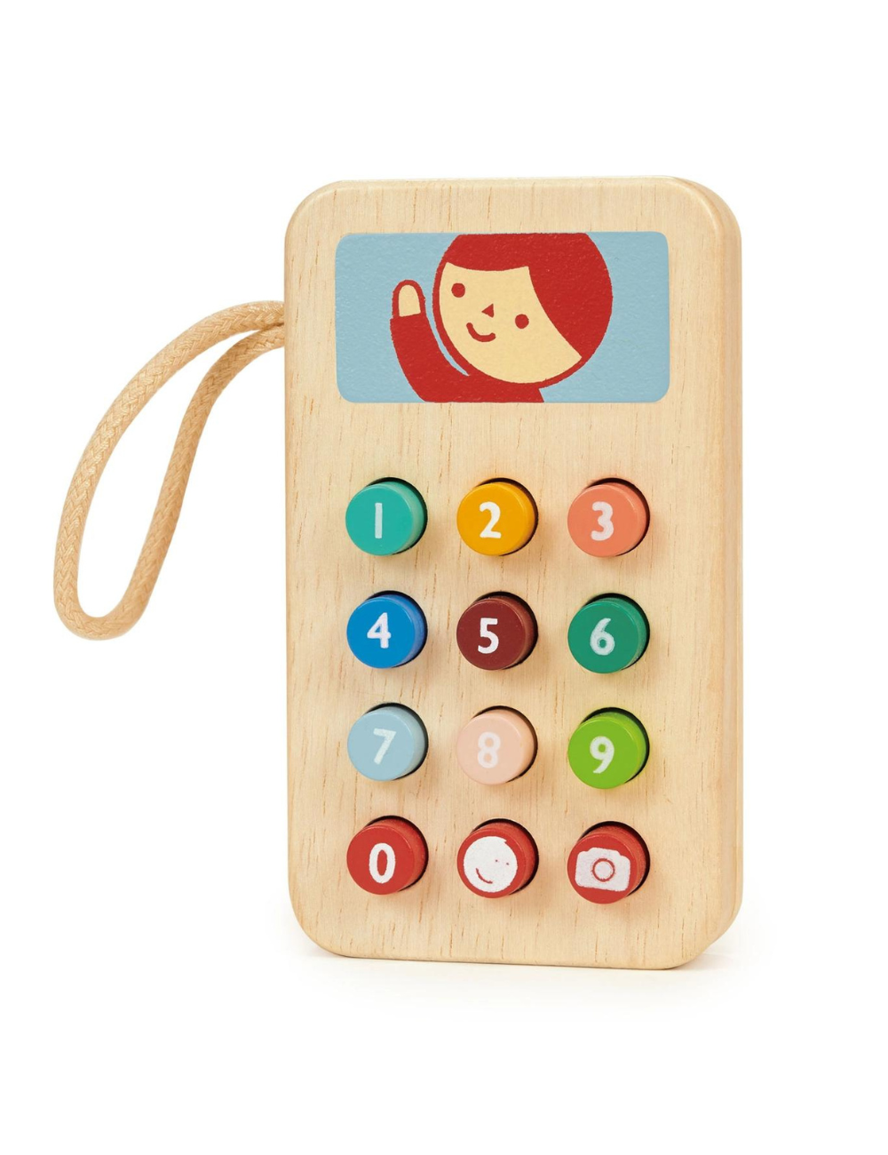 Wooden Toy Mobile Phone For Kids