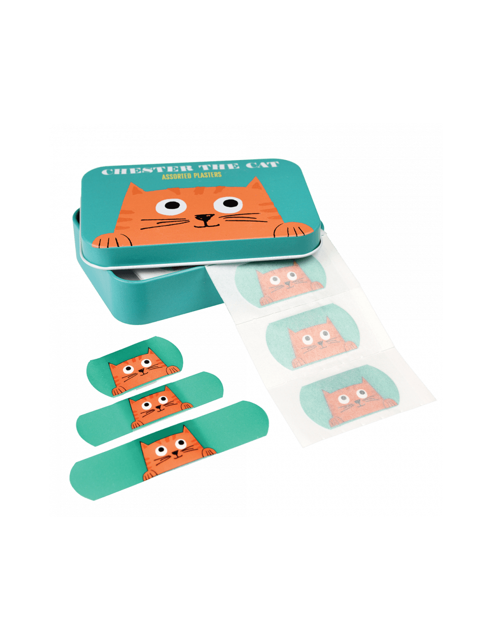 Chester The Cat Plasters In A Tin (pack Of 30)