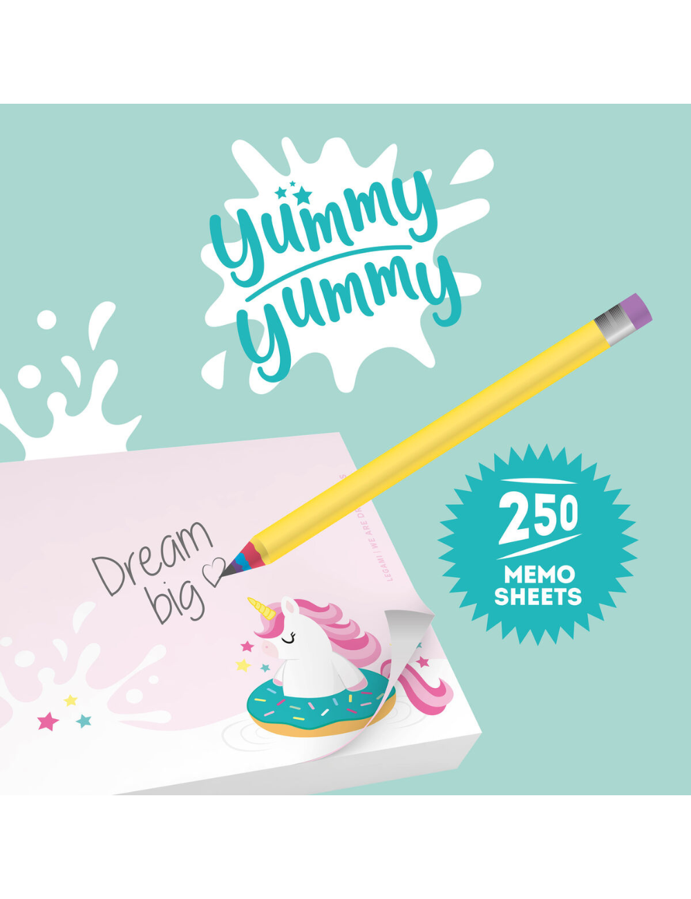 Legami Yummy Yummy - Memo Pad - Unicorn