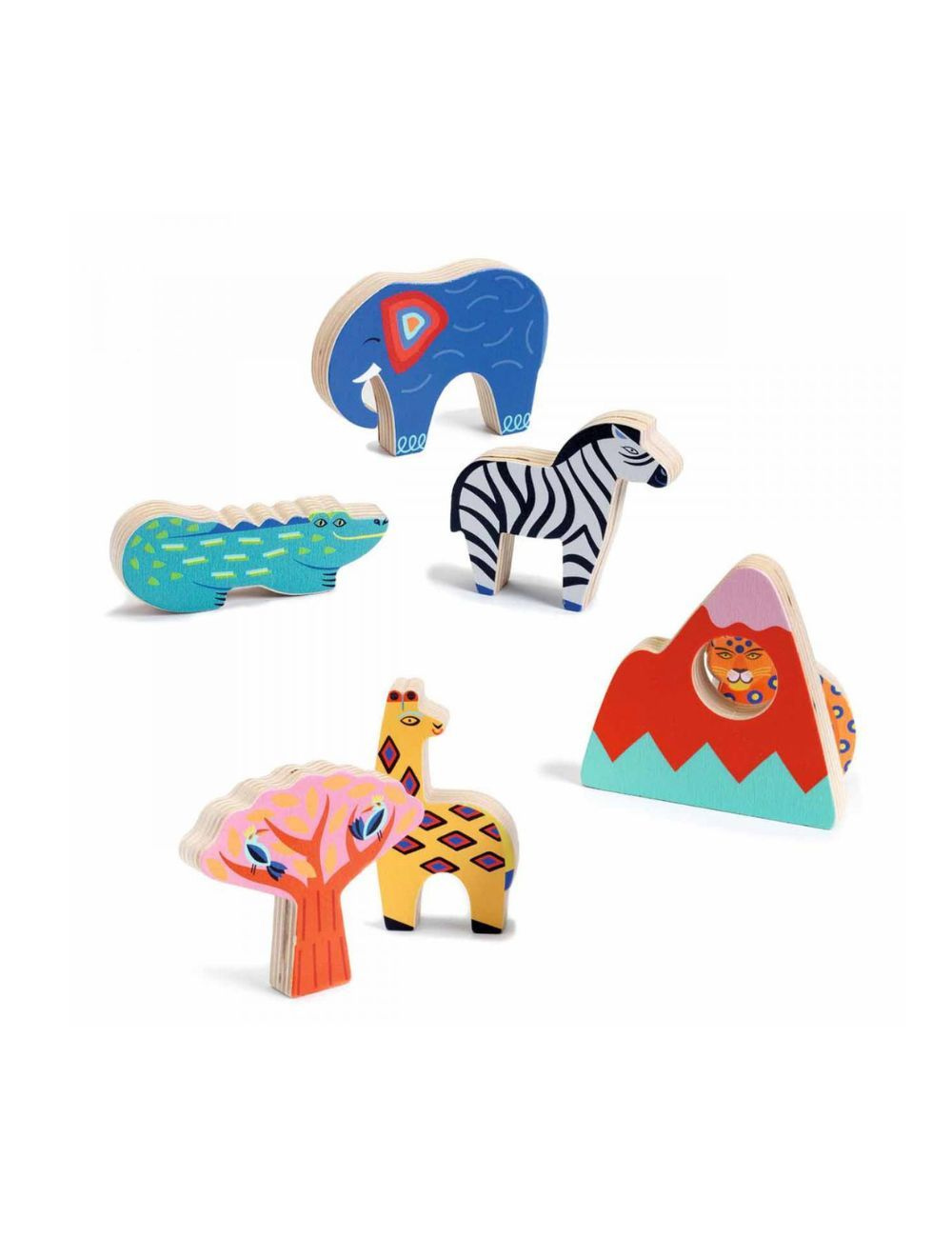 Djeco Wooden Puzzle - Savana Story