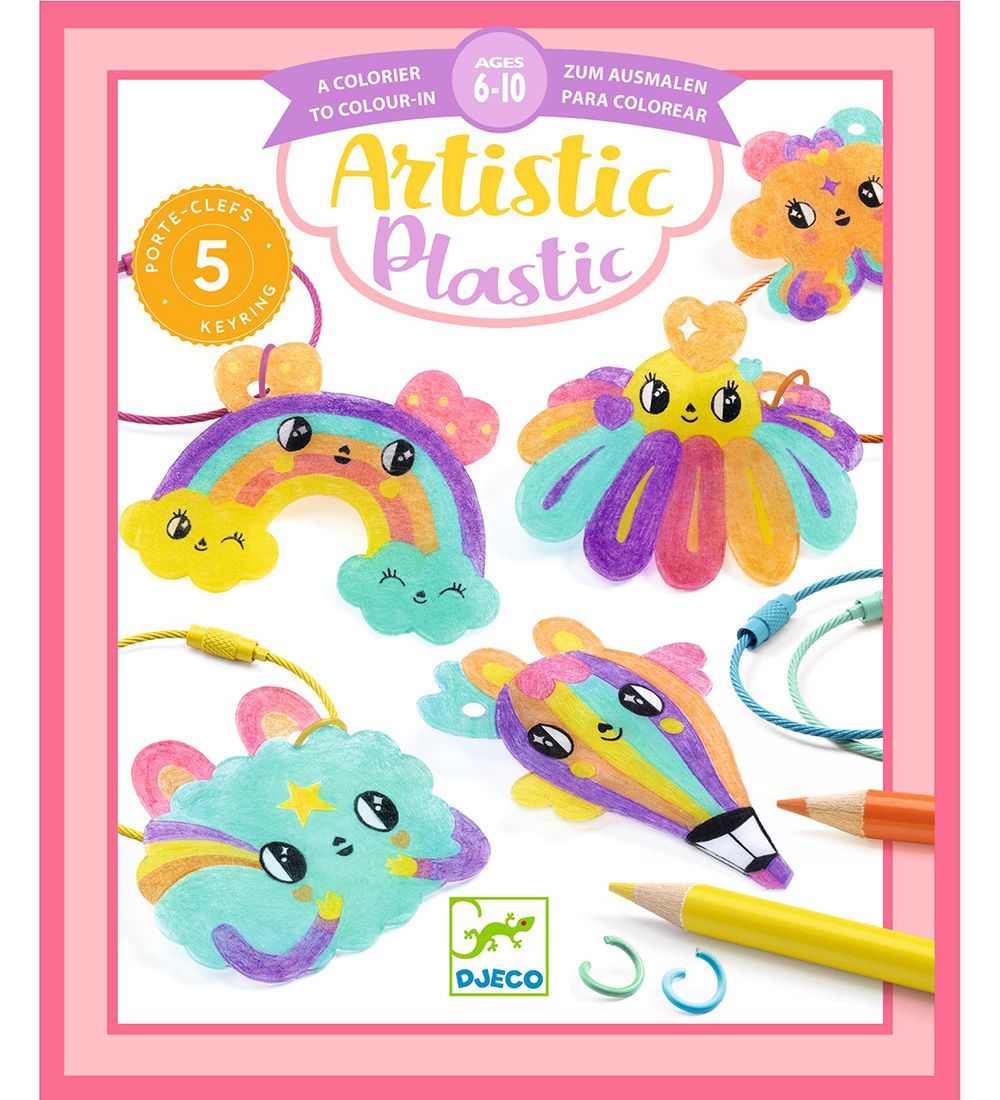 Djeco Creation Set - Kawaii Keychain Ring