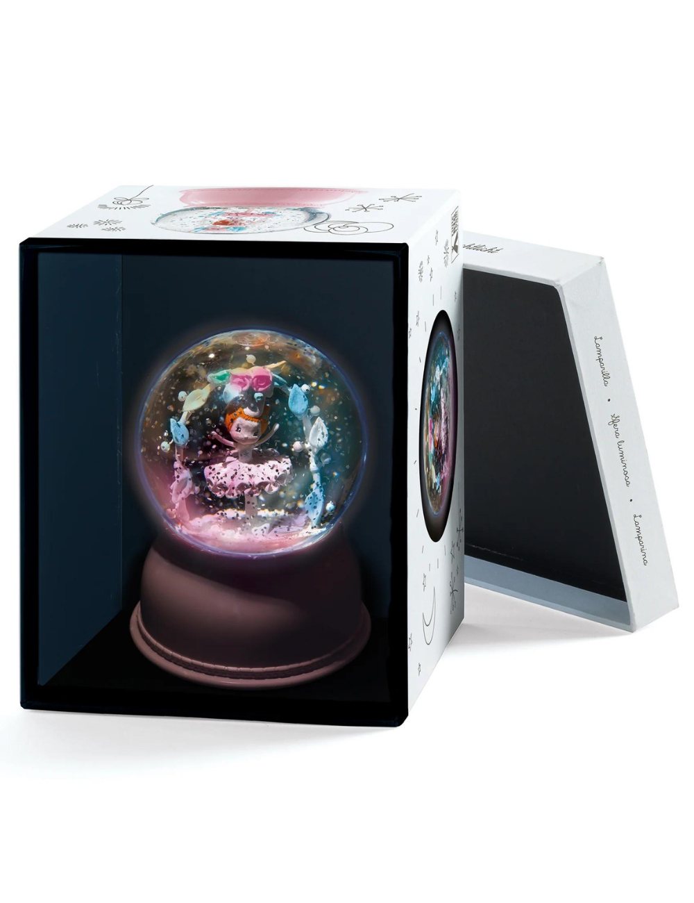 Djeco Ballerina Night Light Snow Globe