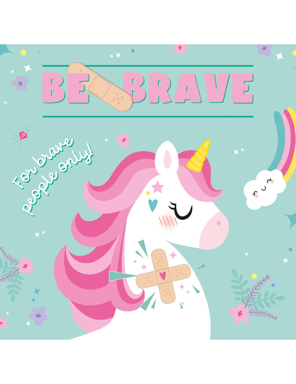 30 Printed Plasters - Unicorn
