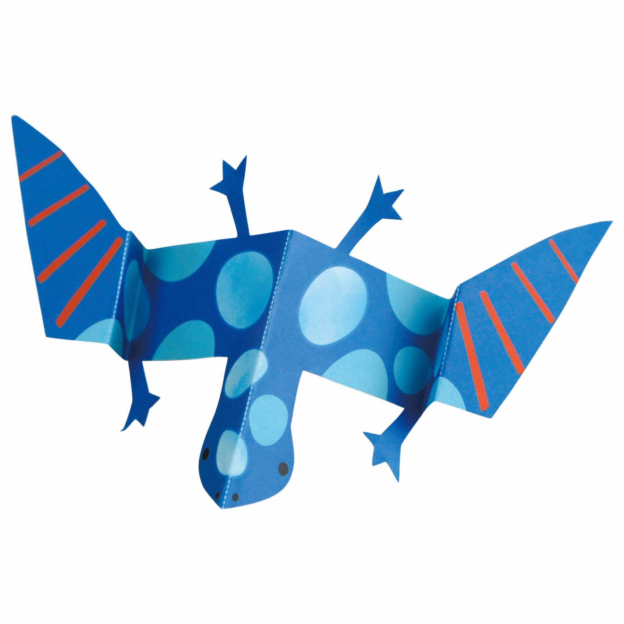 Watercolour Painting & Origami Dino