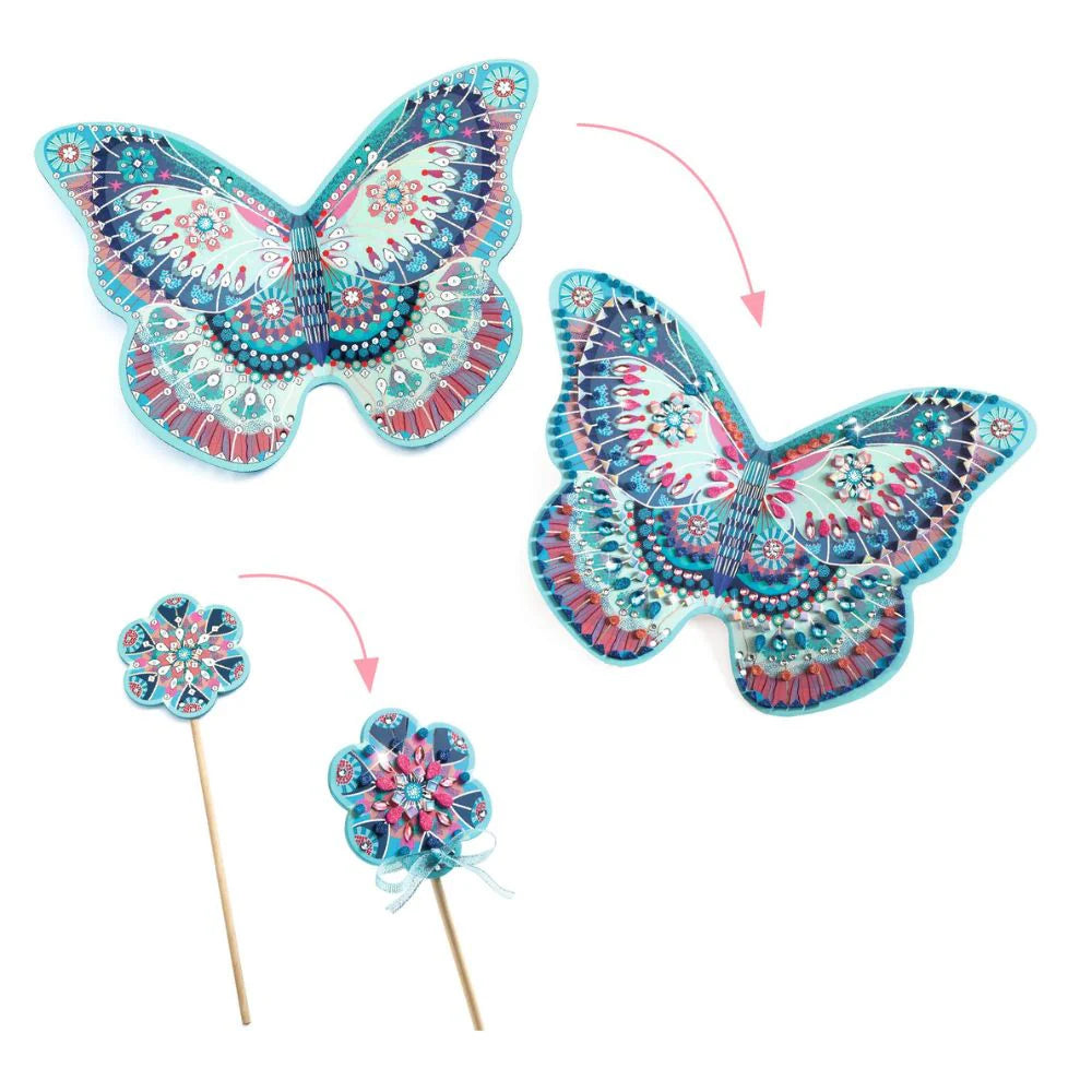 Djeco Like A Fairy Mosaics For Kids - Make Your Own Fairy Wings!