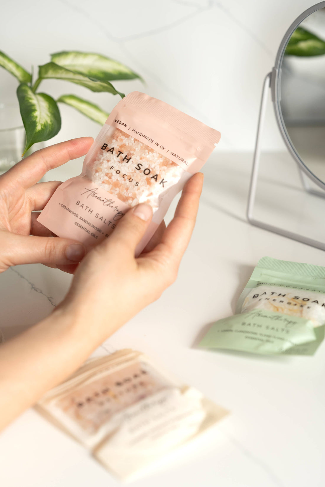 Aromatherapy Bath soak pouch Bath salts: Restore