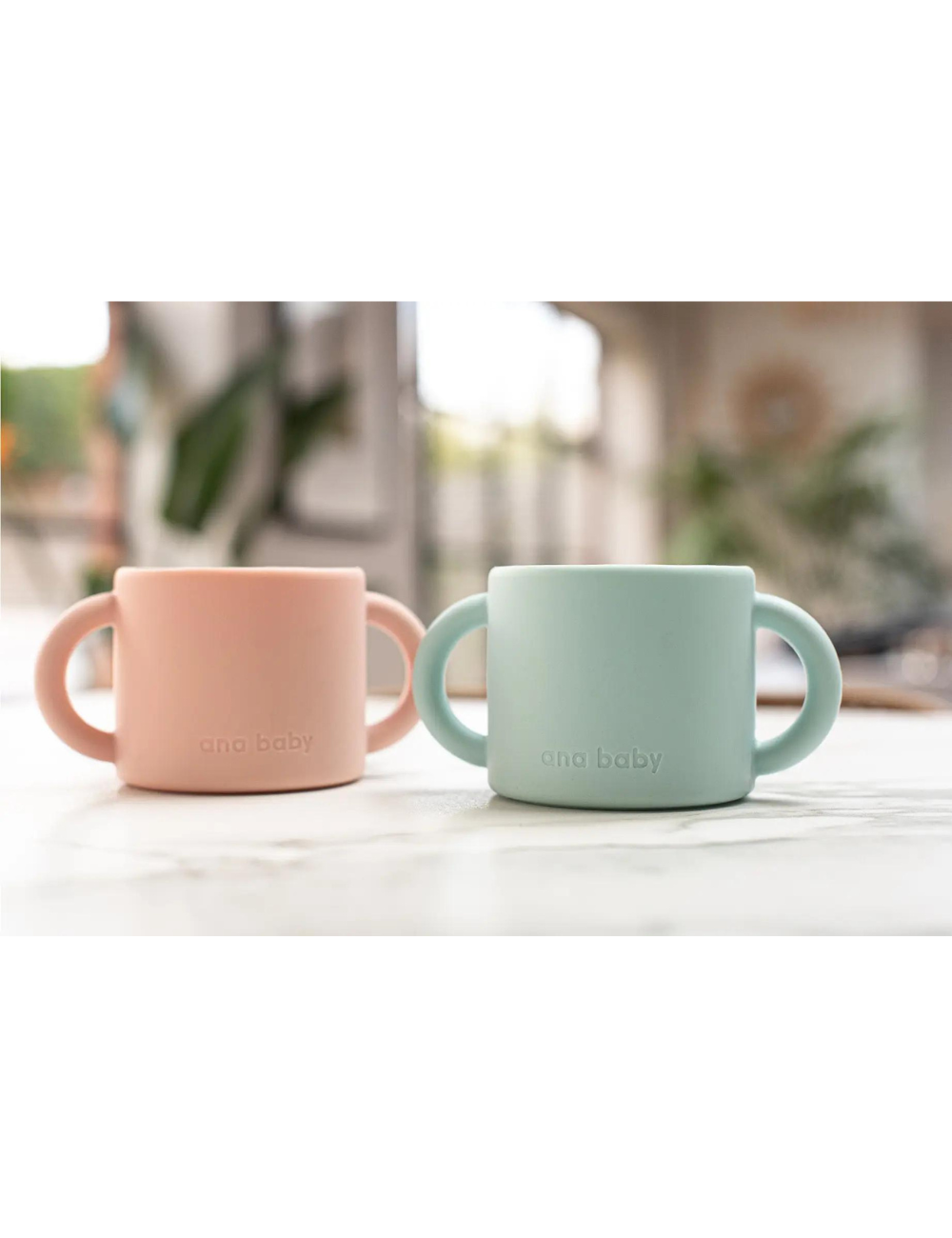 2 Pack Double Handed Silicone Cups
