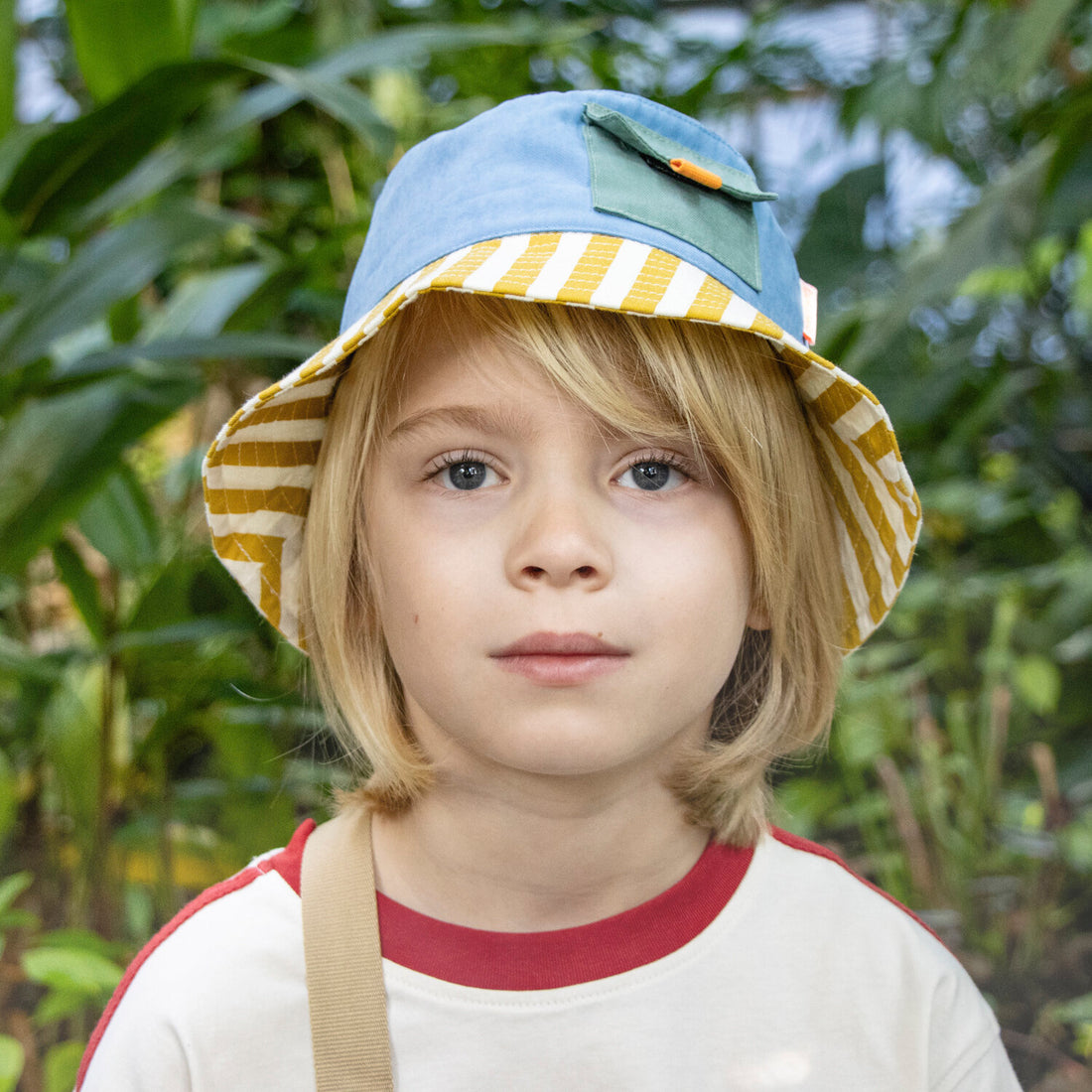 Colour Block Sun Hat 3-6 Years