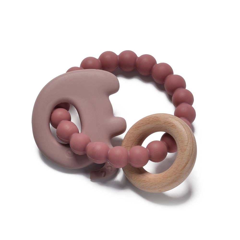 Elephant Teether Beads: Pink Haze