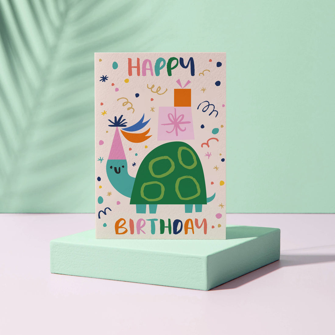Turtle Happy Birthday Card - Animal - Kids - Children&
