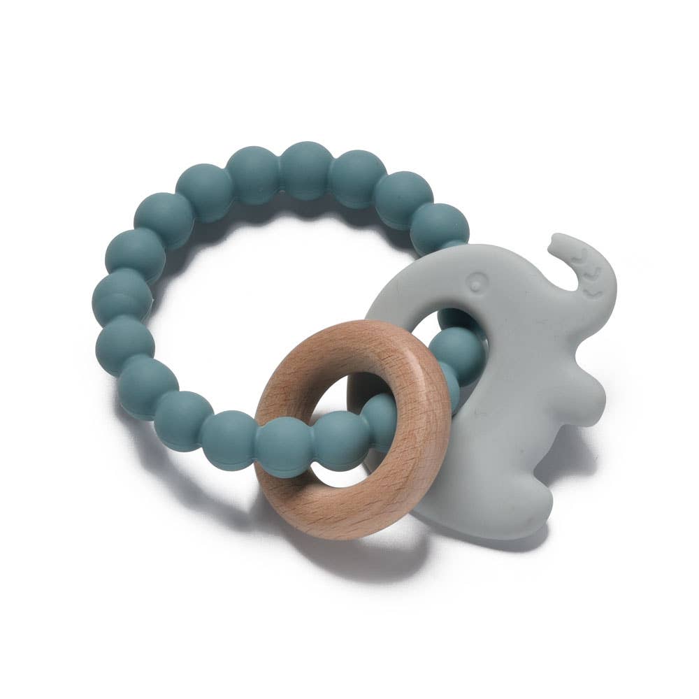 Elephant Teether Beads: Pink Haze