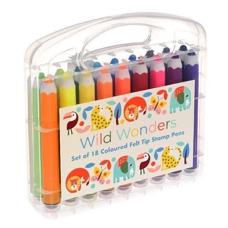 Felt Tip Stamp Pens - Wild Wonders