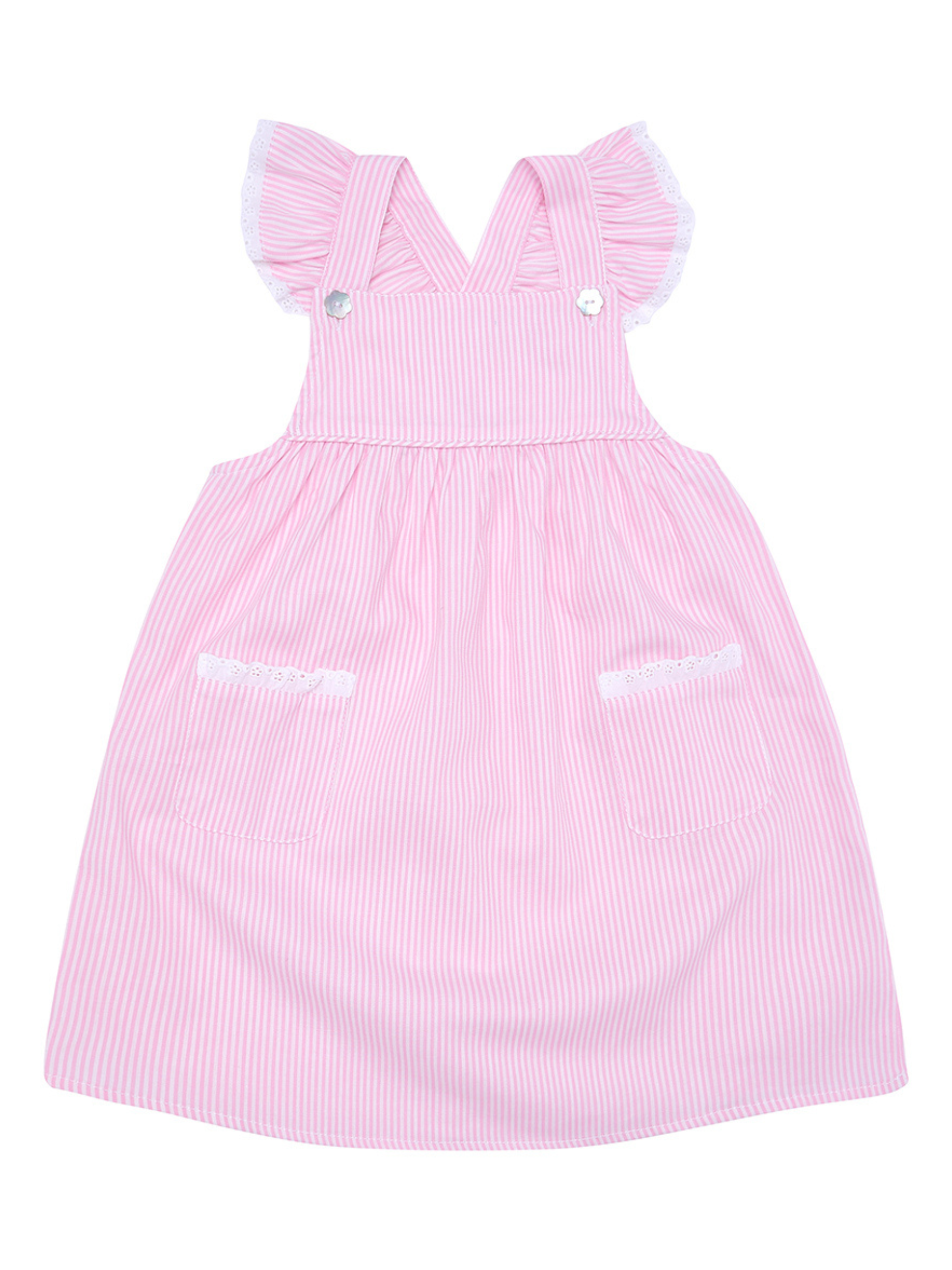 Tilly Pink Striped Sundress or Pinafore: 2-3T