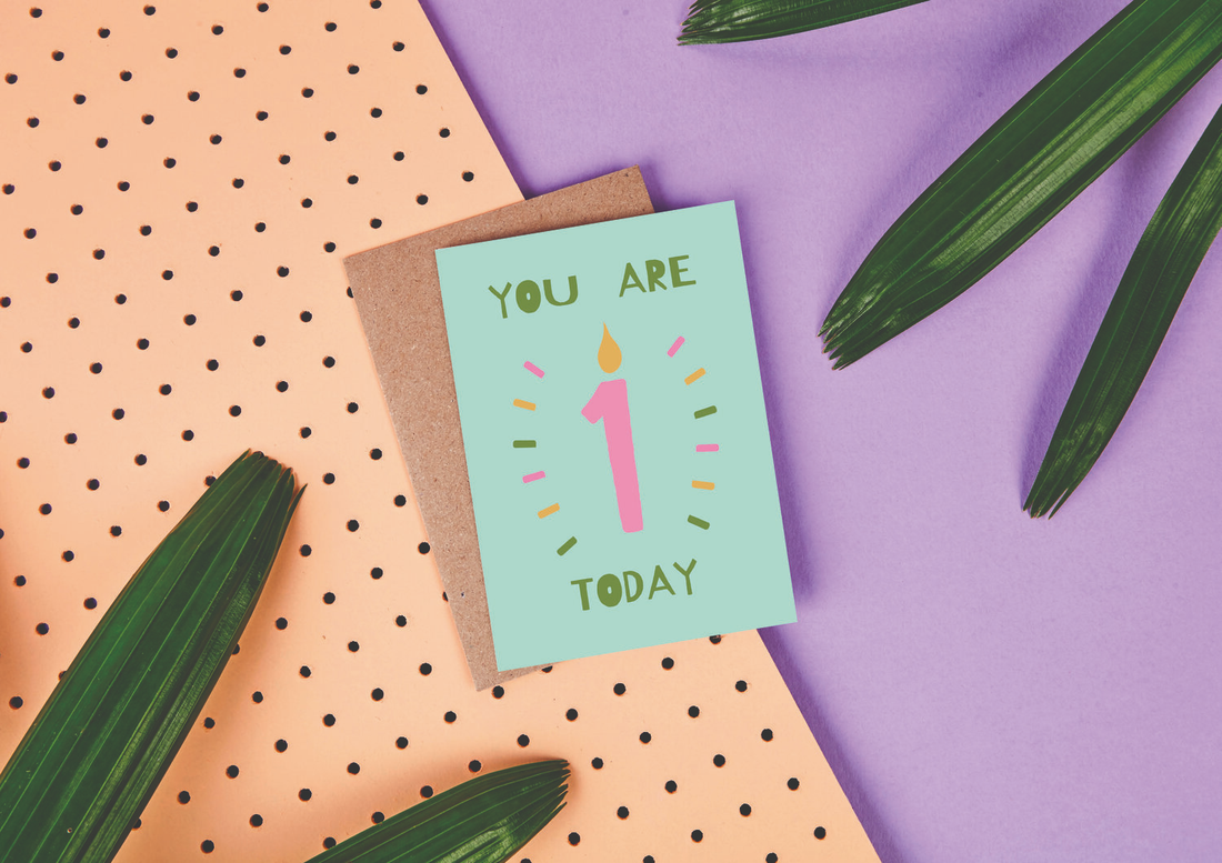 1st Birthday - You Are 1 Today - Greeting Card - Kid&