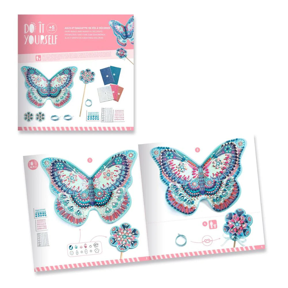 Djeco Like A Fairy Mosaics For Kids - Make Your Own Fairy Wings!