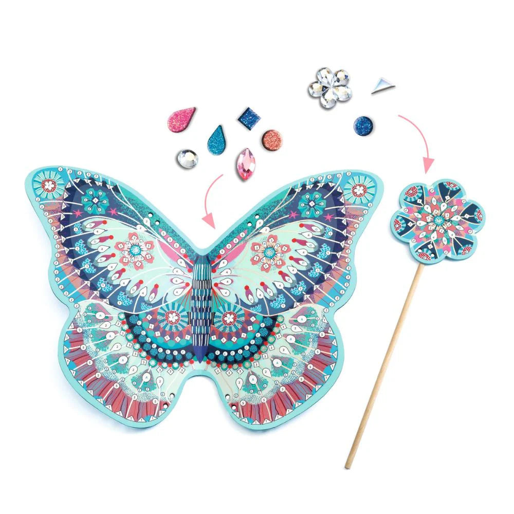 Djeco Like A Fairy Mosaics For Kids - Make Your Own Fairy Wings!