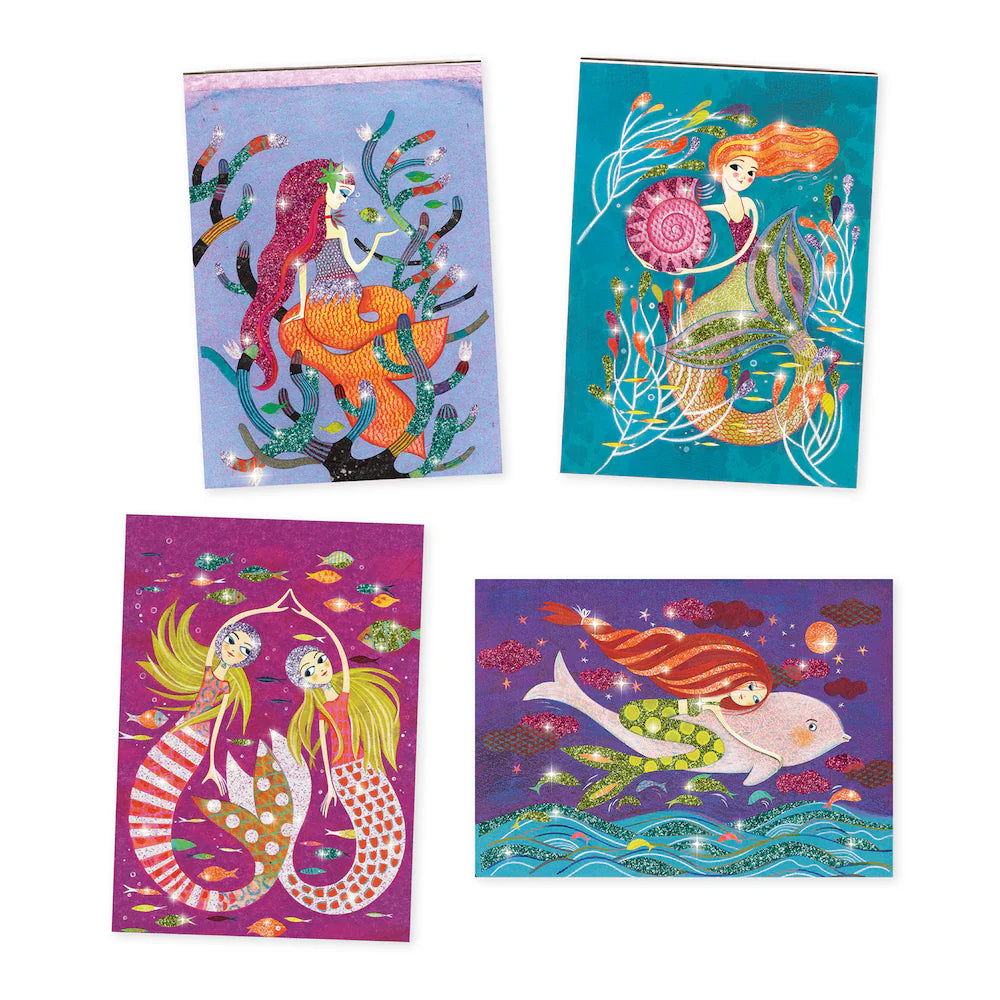 Djeco Glitter Boards - Mermaid Lights