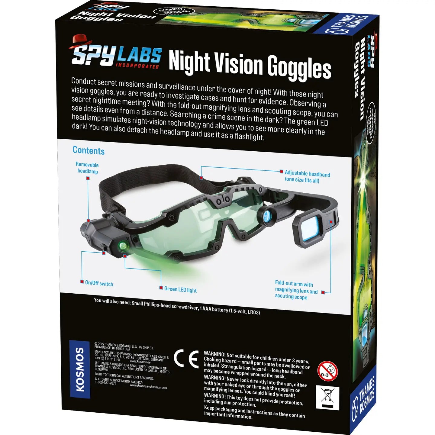 Spy Labs Night Vision Goggles - Detective Kit