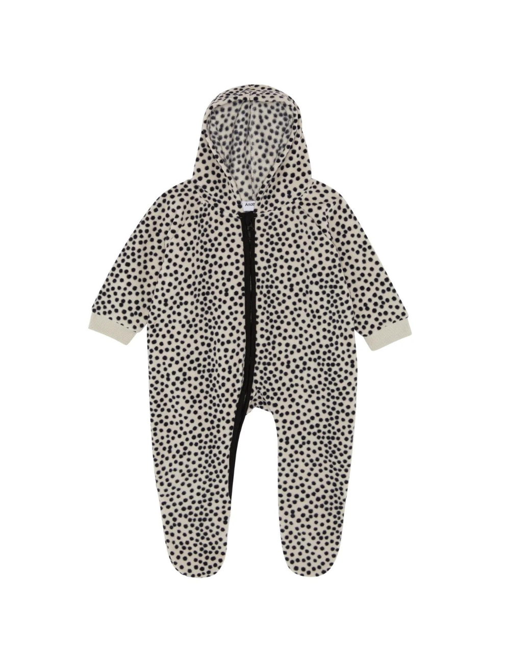 Dot Polar Fleece Baby Pramsuit