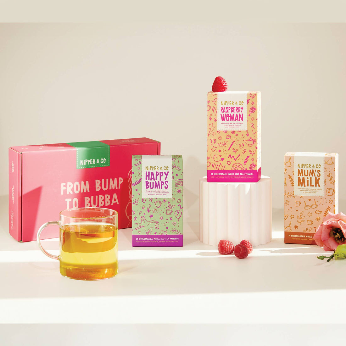 Baby Shower Gift Tea Box, Maternity Gift,Bump To Bubba