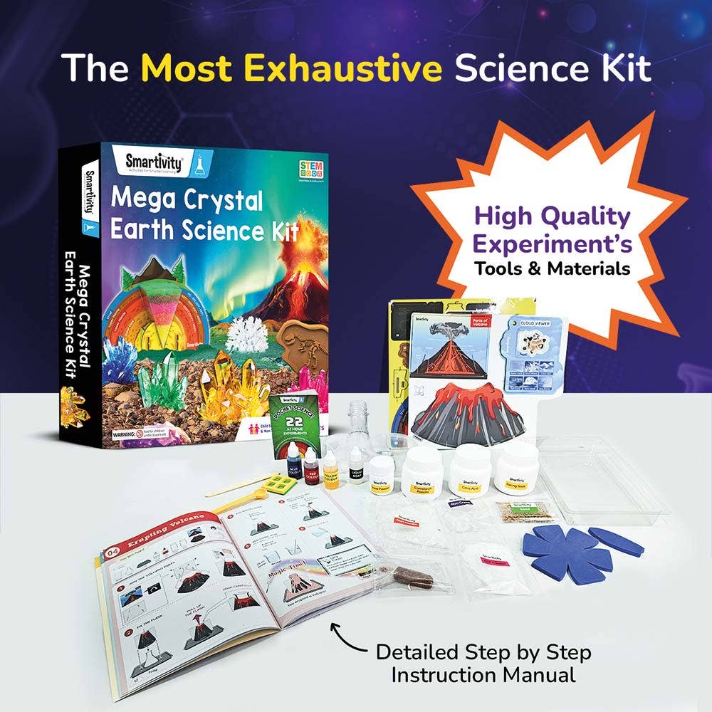 Smartivity Mega Crystal Earth Science Kit