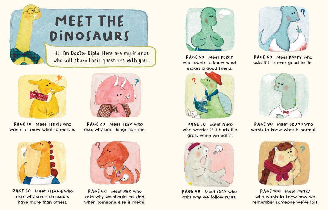 Little Dinosaurs, Big Questions - 10 Thoughtful Stories (Hardback)