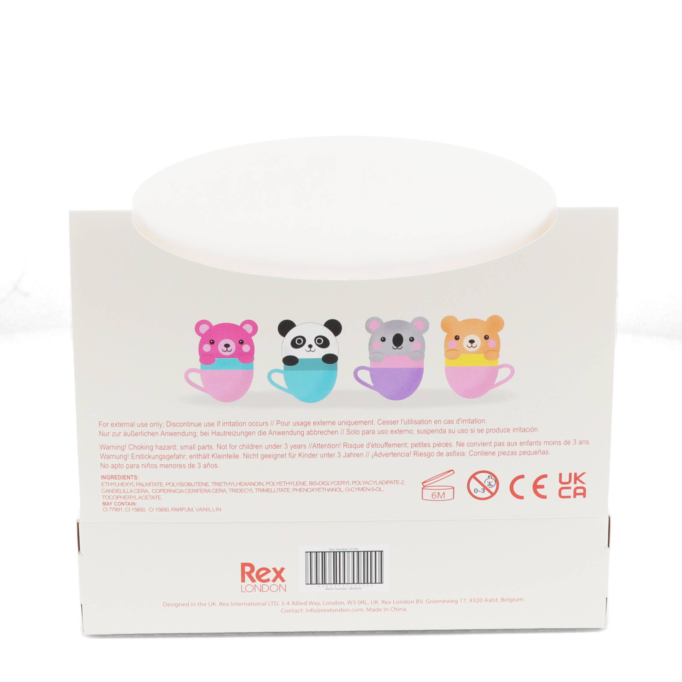 Mini Berry Scented Lip Balm (Assorted) - Teacup Animal Friends