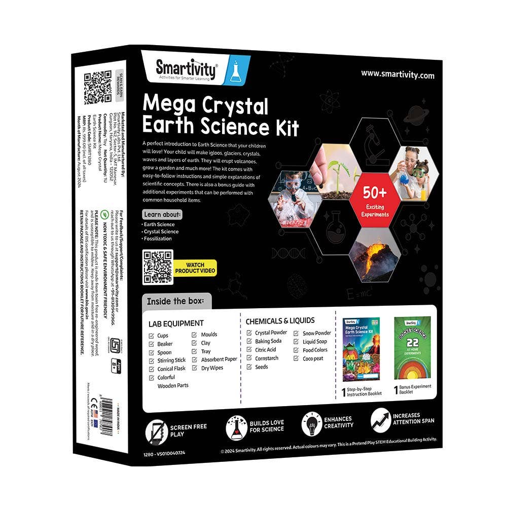 Smartivity Mega Crystal Earth Science Kit