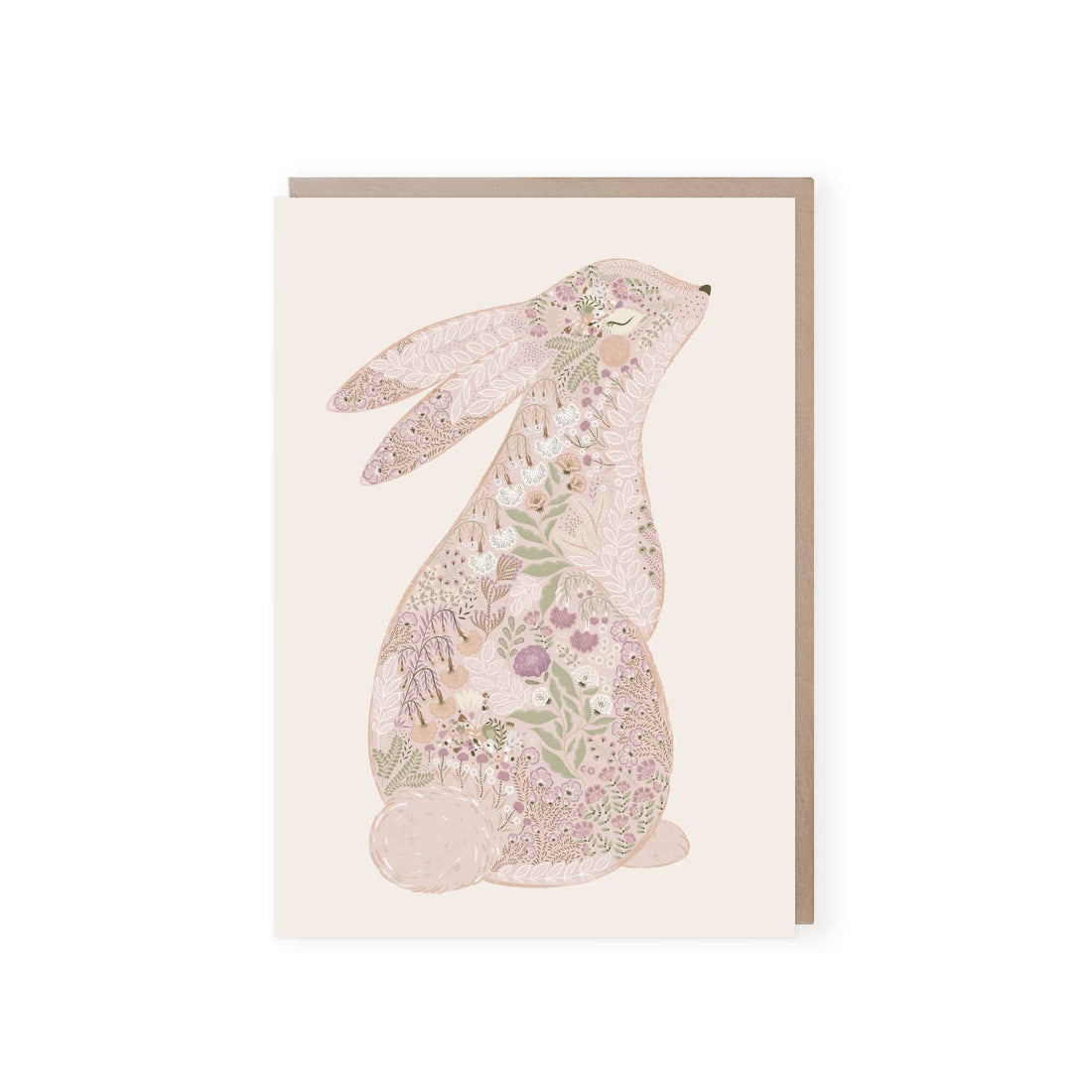 Bunny Greeting Card | Christening Card | Pink New Baby Card