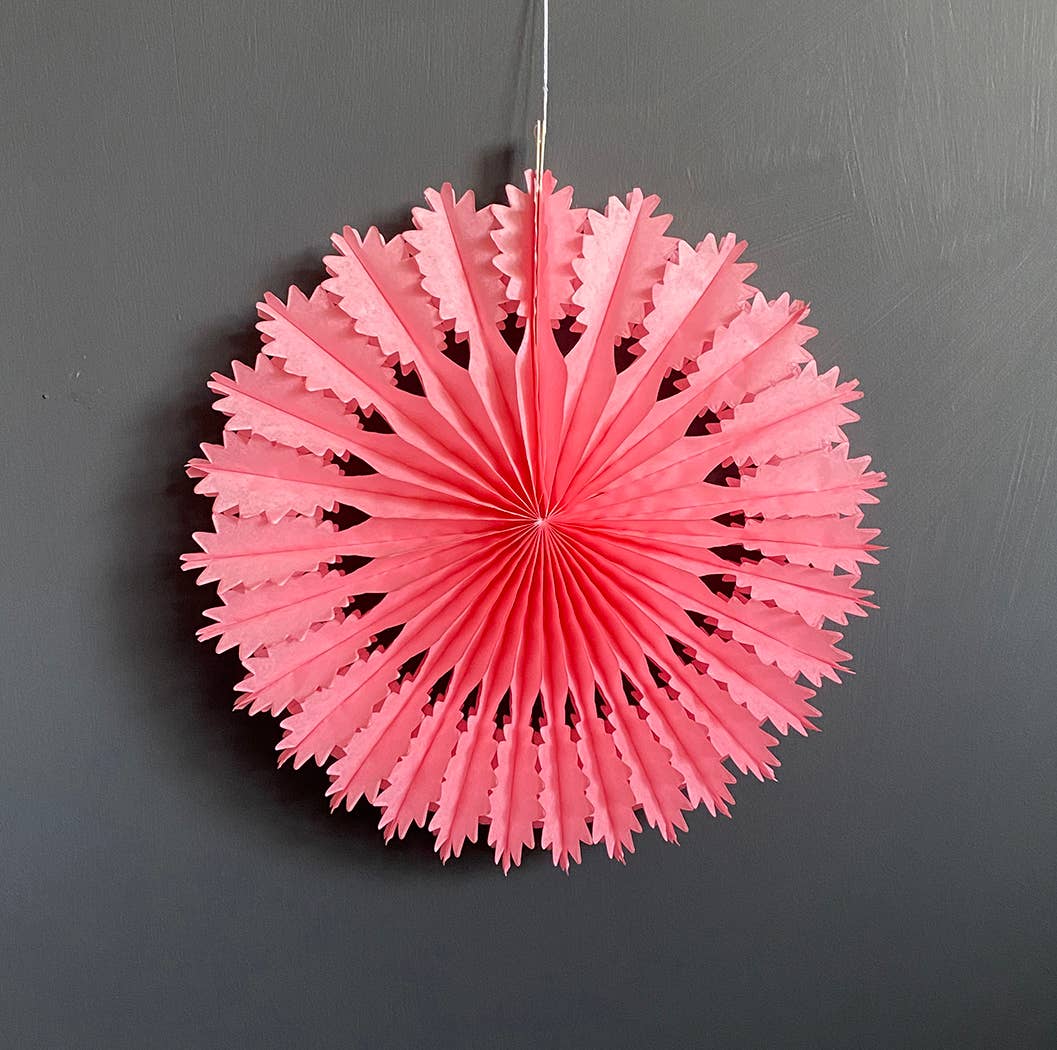 Paper Fan - Pack of 6 - Rose