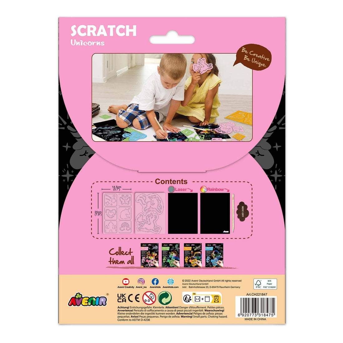 Scratch with Stencil Unicorns