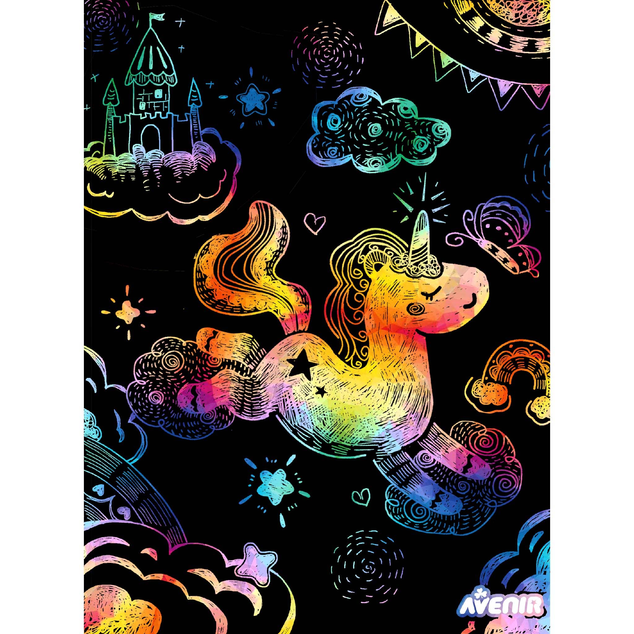 Scratch with Stencil Unicorns