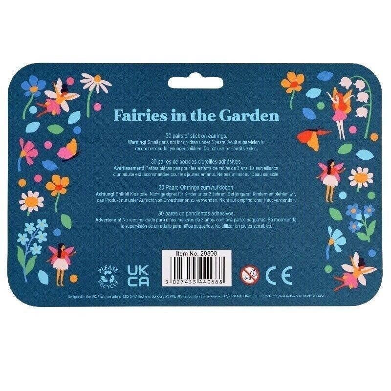 Stick On Earrings - Fairies In The Garden