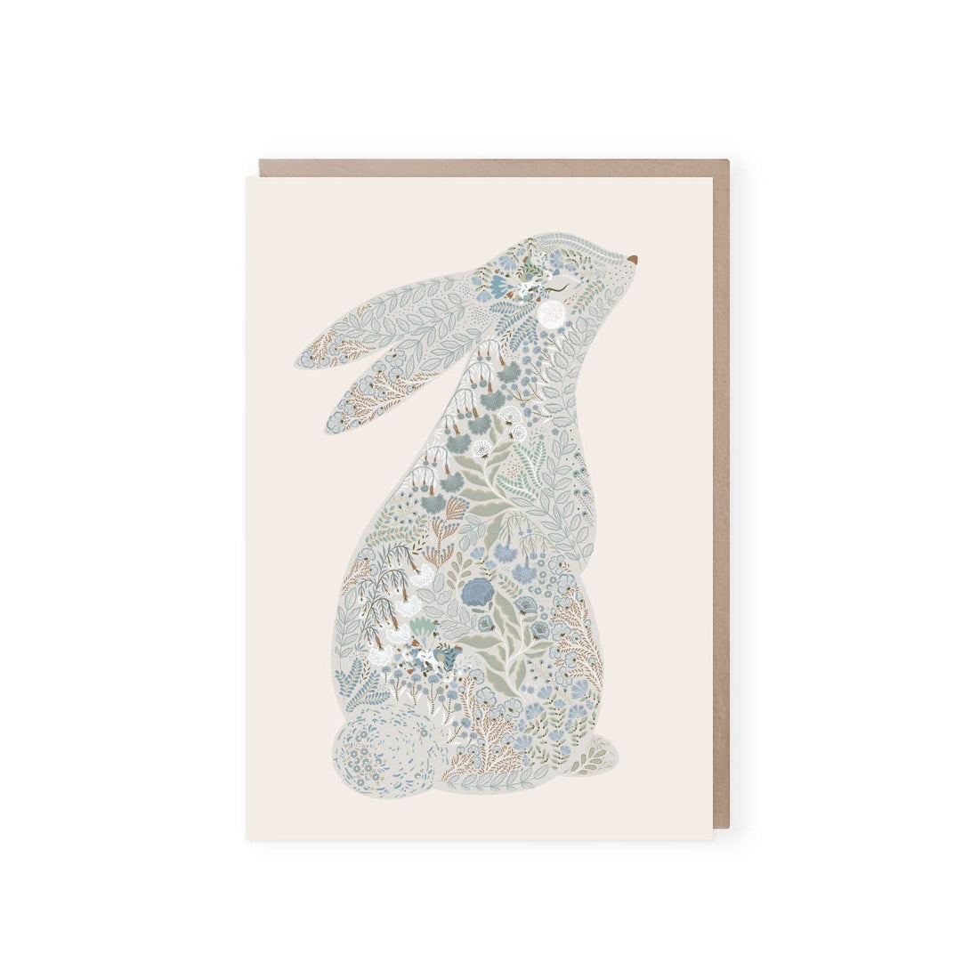 Bunny Greeting Card | Christening Card | Blue New Baby Card