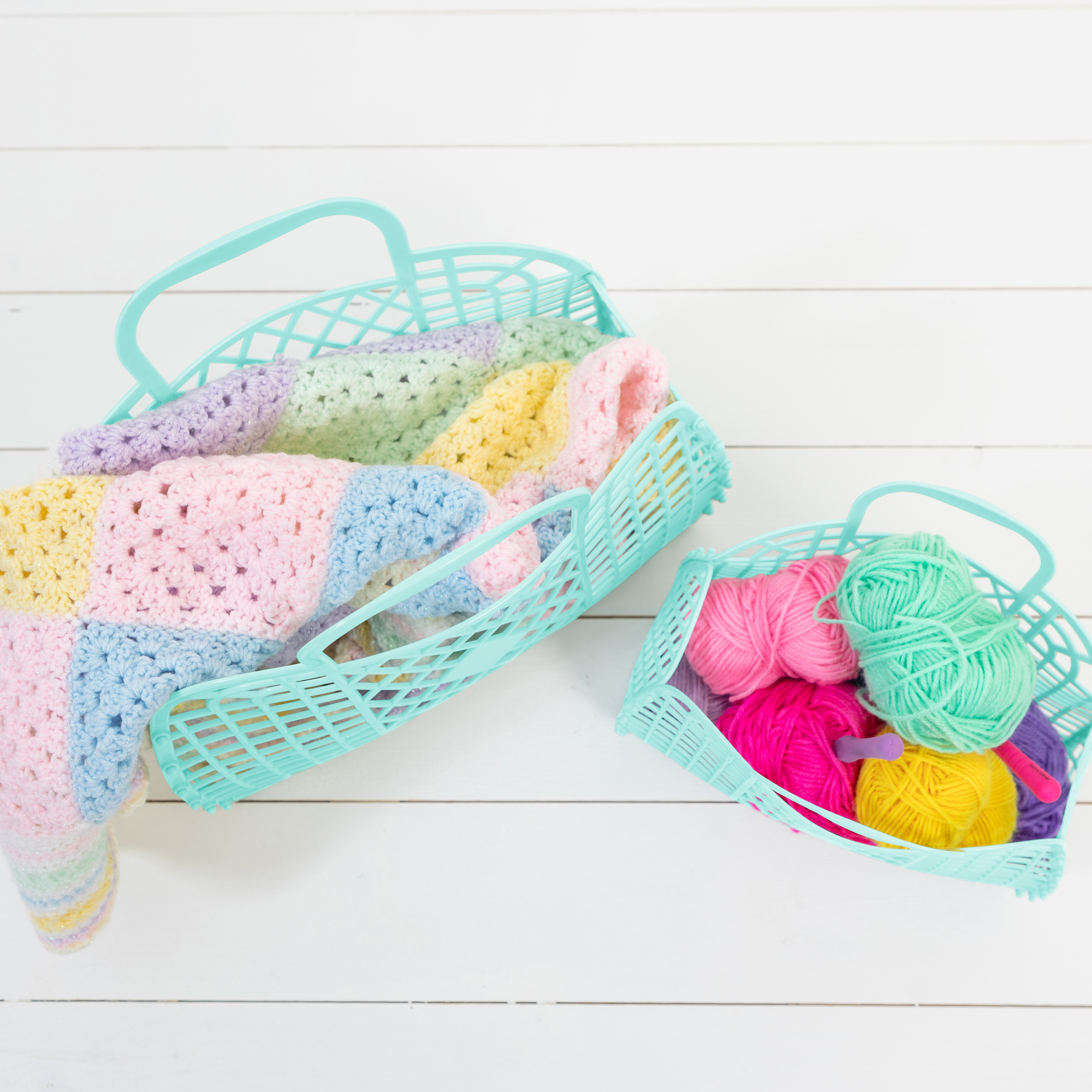 Retro Basket Jelly Bag - Large: Seafoam