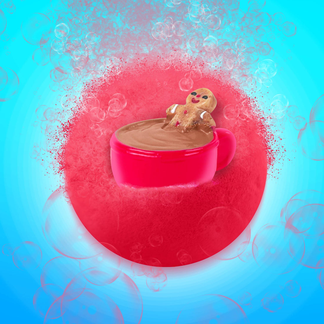 Zimpli Baff Bombz Gingerbread Surprise Collectable Bath Toy