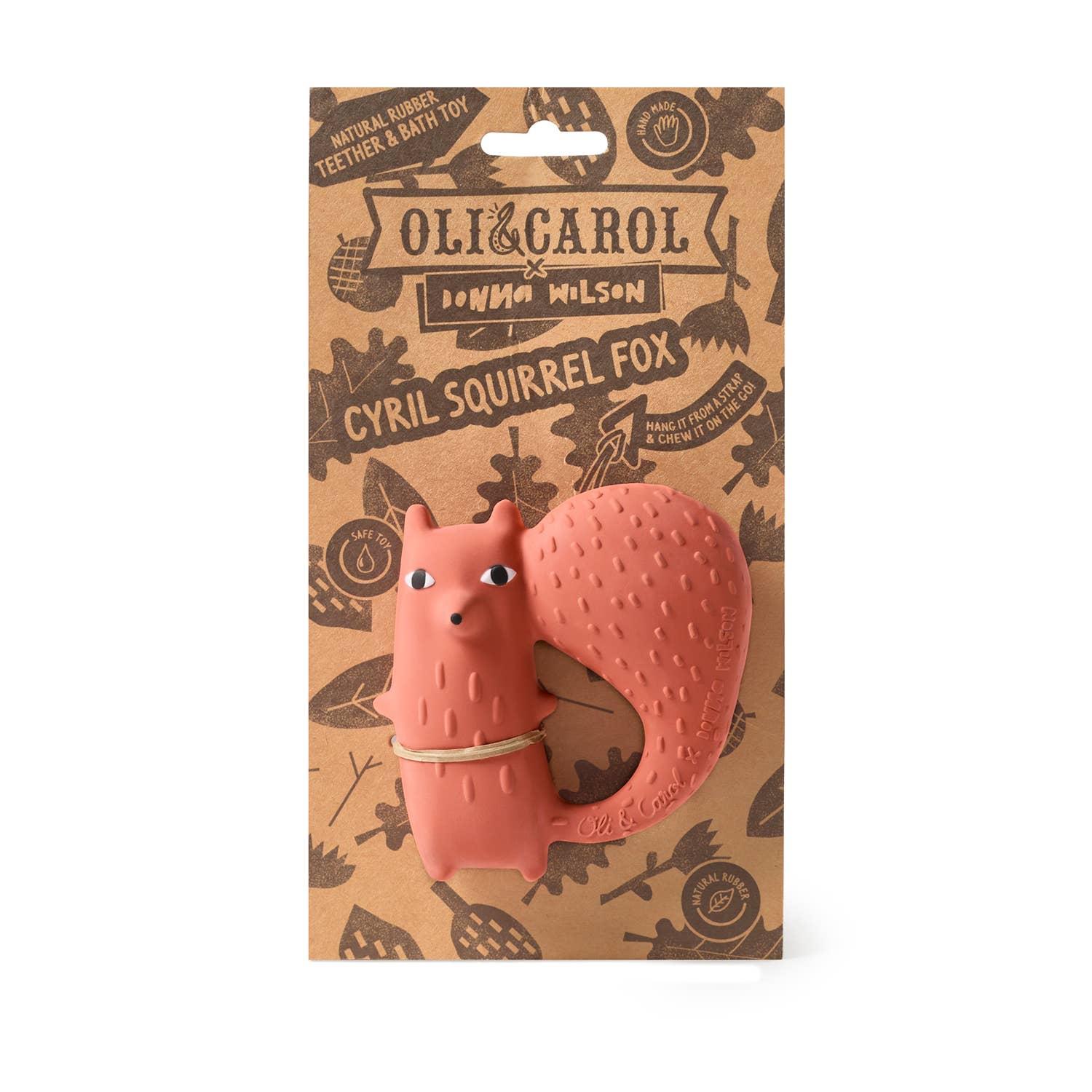Cyril Squirrel Fox - Natural Baby Teether