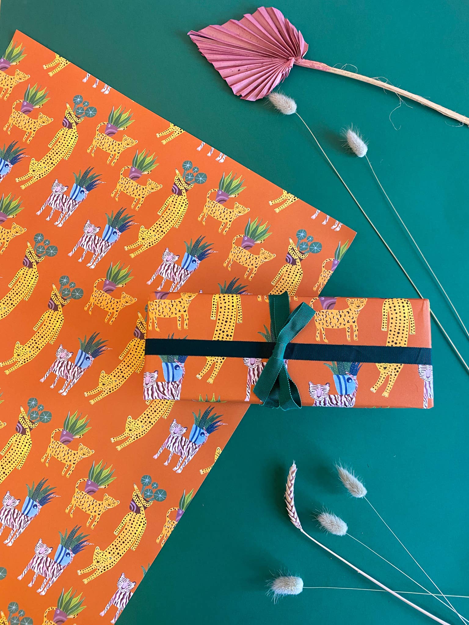 Botanical Tigers Luxury Gift wrap