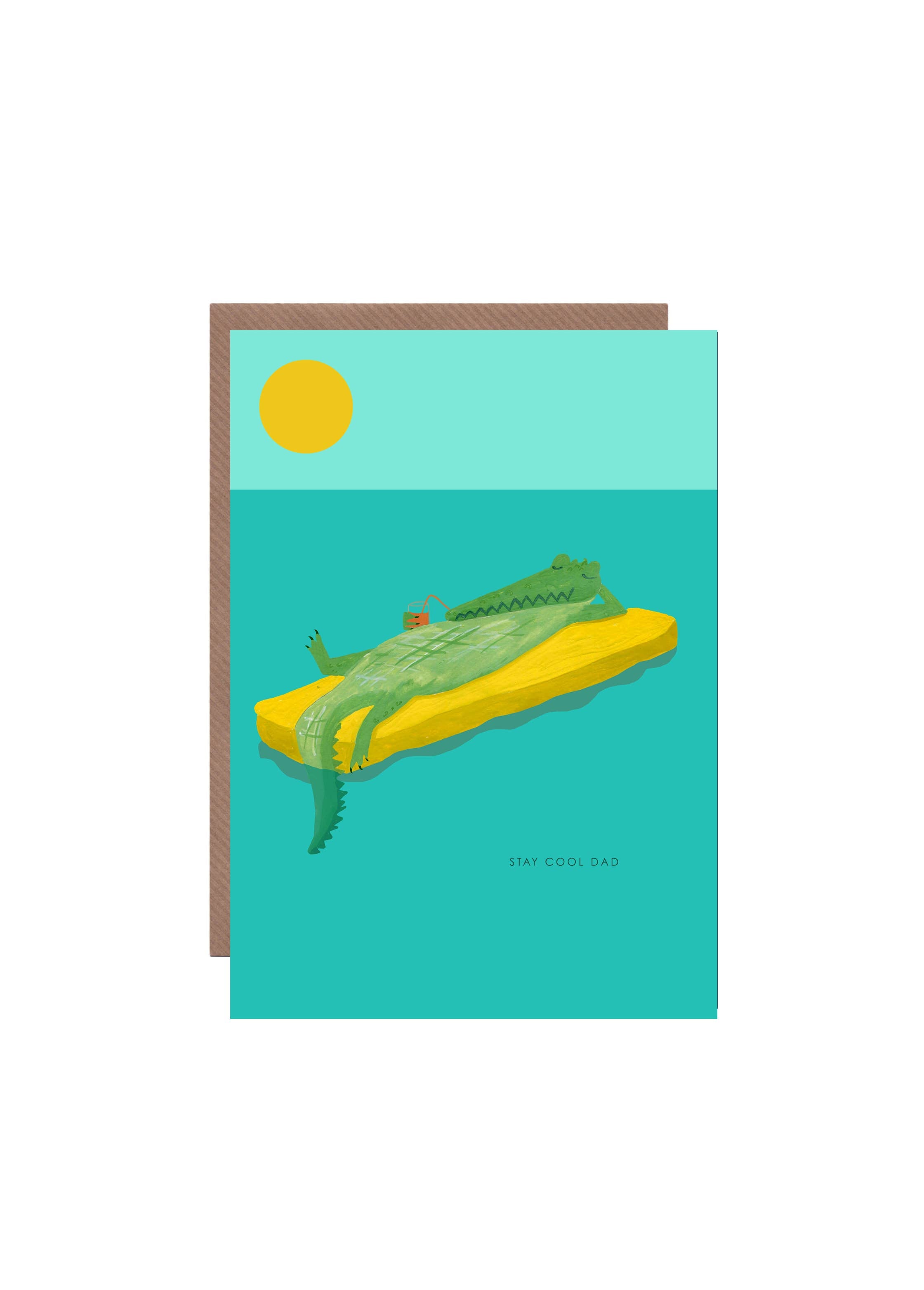 Croc Dad Greetings Card