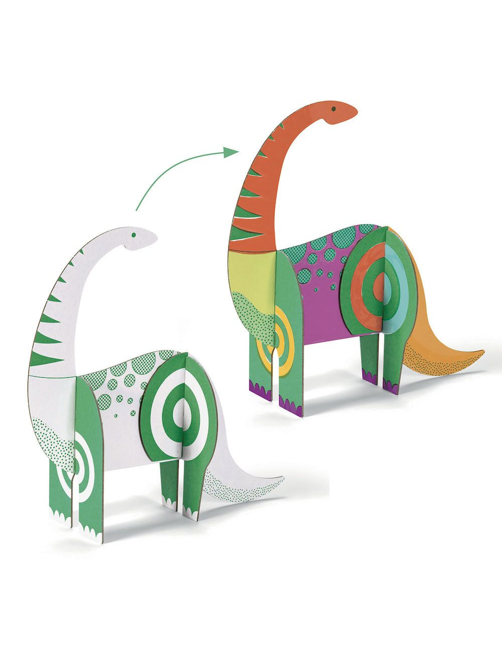 Djeco Colour, Assemble, Play - Dinosaurs